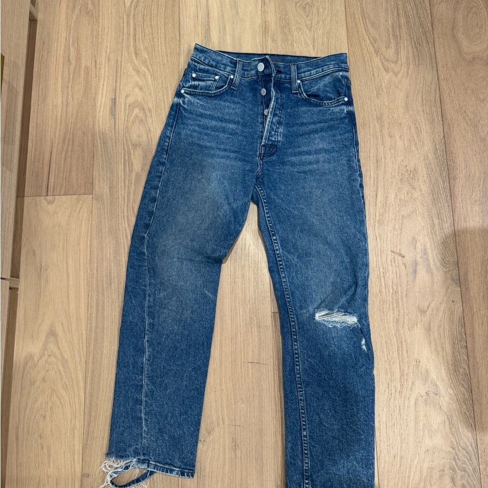 MOTHER Classic Blue Denim Jeans( the tomcat)